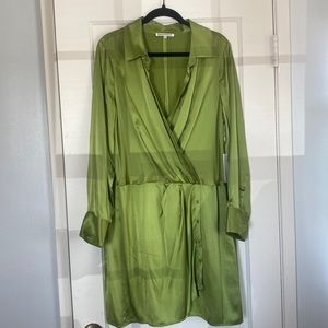 Reformation 100% Silk Alaine dress